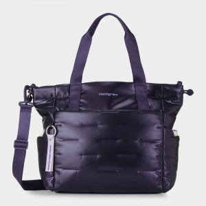 Hedgren Puffer Women's Tote Bags Purple Deep Blue | SWO220HA